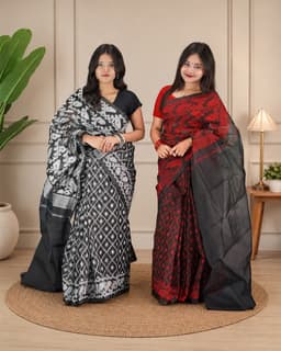 প্রিমিয়াম টিস্যু জামদানি শাড়ি