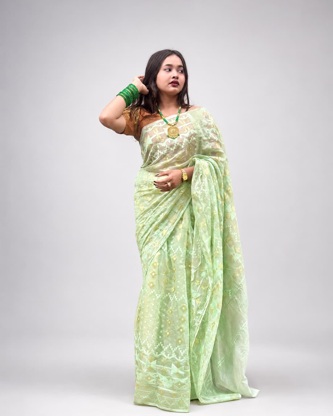 Tencel Jamdani Exclusive Saree