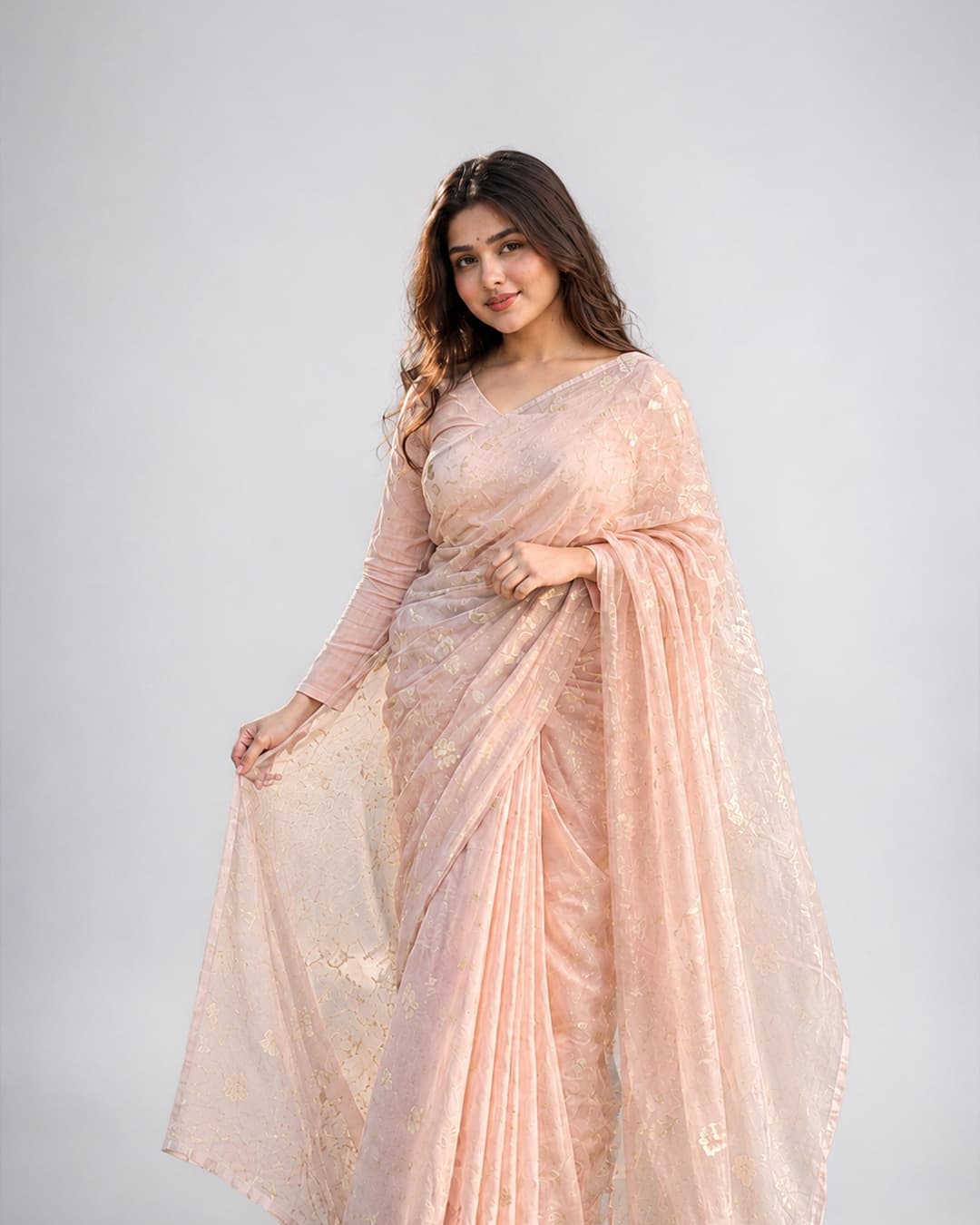Handloom Jamdani Cotton Saree